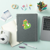 Schattige babyschaaldraak met beker sticker (iPad Cover)