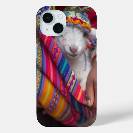 Schattige babyschaap Zuid-Amerikaanse lam Case-Mate iPhone Case (Achterkant)