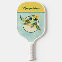 Schattige babyschelpadden met tropische bloemen