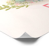 Schattige babyschildpad dier poster (Hoek)