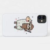 Schattige babyslooth en lama  Case-Mate iPhone case (Achterkant (horizontaal))