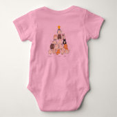 schattige babyspakjes voor meisjes romper (Achterkant)