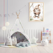 Schattige babyspeen perfect poster