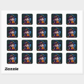 Schattige Babytovenares Vierkante Sticker (Vel)
