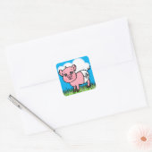 Schattige babyvarken Stickers (Envelop)