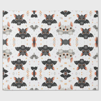 Schattige babyvleermuizen Halloween-cadeaupapier Cadeaupapier