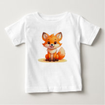 Schattige babyvos – Adorable kinder T-shirt ontwer