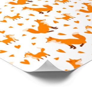 Schattige babyvos Fijne Moederdag Wilde Dieren Poster