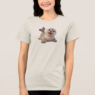 Schattige babyzeehond – Grappige Arctische zeehond Tri-Blend Shirt
