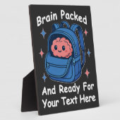 Schattige Back-to-School  "Brain Ready" Fotoplaat (Zijkant)