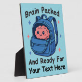 Schattige Back-to-School "Brain Ready" Fotoplaat (Zijkant)