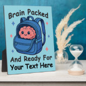 Schattige Back-to-School "Brain Ready" Fotoplaat (Zijkant)
