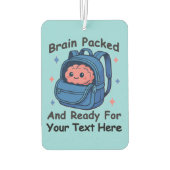 Schattige Back-to-School  "Brain Ready" Luchtverfrisser (Achterkant)