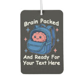 Schattige Back-to-School  "Brain Ready" Luchtverfrisser (Voorkant)