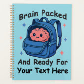Schattige Back-to-School "Brain Ready" Planner (Voorkant)