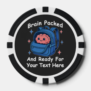 Schattige Back-to-School  "Brain Ready" Poker Chips