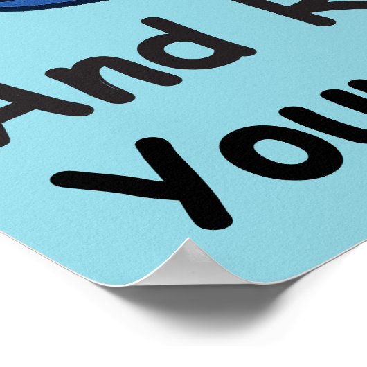 Schattige Back-to-School  "Brain Ready" Poster (Hoek)