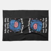 Schattige Back-to-School "Brain Ready" Theedoek (Horizontaal)