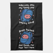 Schattige Back-to-School "Brain Ready" Theedoek (Verticaal)