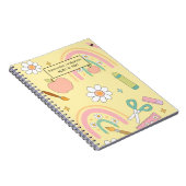 Schattige Back to School patroon | schoolbenodigdh Notitieboek (Rechterzijde)