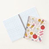 Schattige Back to School patroon | schoolbenodigdh Notitieboek (Binnen)