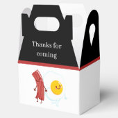 schattige Bacon-eieren Breakfast Bedankdoosjes (Geopend)
