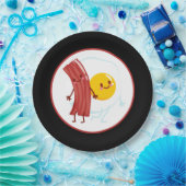 schattige Bacon-eieren Breakfast Papieren Bordje (Feest)