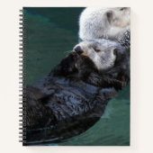 Schattige badende zeeotter notitieboek (Voorkant)