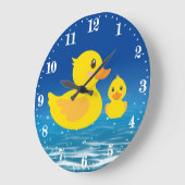 schattige badkamereenden decor grote klok (Hoek)