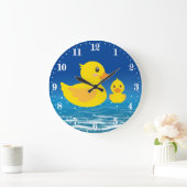 schattige badkamereenden decor grote klok (Huis)