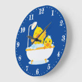 schattige badkamereenden decor grote klok (Hoek)