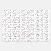 Schattige Badminton Birdie Racquet Shuttlecock Ret Inpakpapier Vel (Voorkant 3)