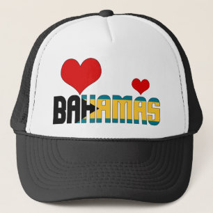 Schattige Bahamasvlag Harten Patriottisch Trucker Pet