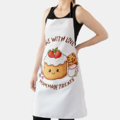 Schattige "Bake With Love" Illustratie Schort (Insitu)