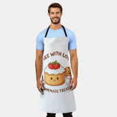 Schattige "Bake With Love" Illustratie Schort (Gedragen)