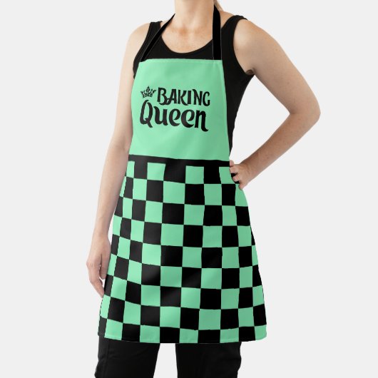 Schattige bakken Queen woord kunst Schort (Insitu)