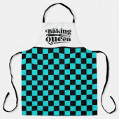 Schattige bakken Queen woord kunst Schort (Voorkant)