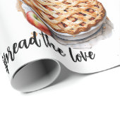 Schattige bakken Waterverf Gebak Aangepaste Quotes Cadeaupapier (Rol Hoek)