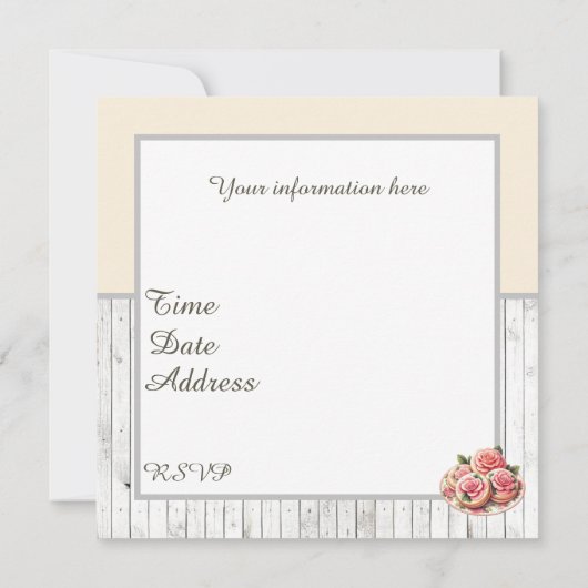 Schattige bakkerijkoekjesfeest kaart (Achterkant)