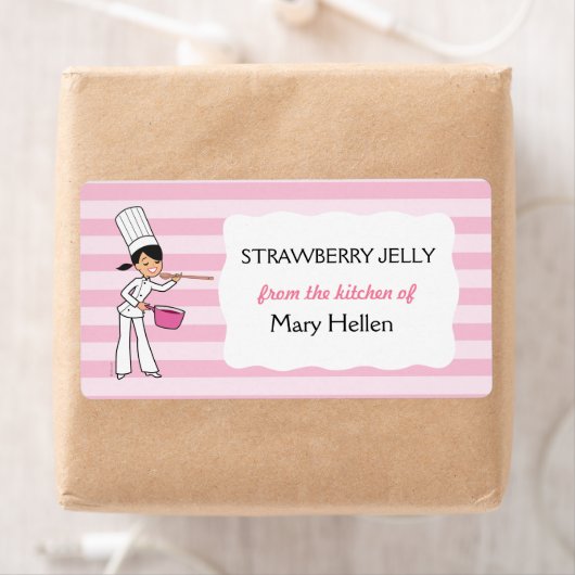 Schattige baklabel voor de keuken etiket (Insitu)