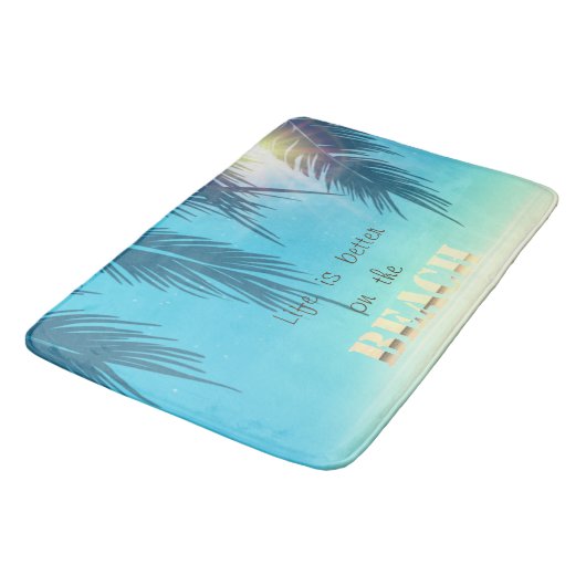 Schattige balkbladeren badmat (Gekanteld)