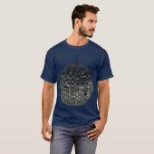 Schattige Ball Disco Funny Dancer Seventies Dance T-shirt (Voorkant volledig)