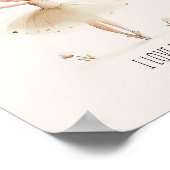 Schattige Ballerina Ballet  Ik Hou van Dans Aquare Poster (Hoek)