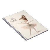 Schattige Ballerina Ballet Kleine Ballerina Waterv Notitieboek (Rechterzijde)