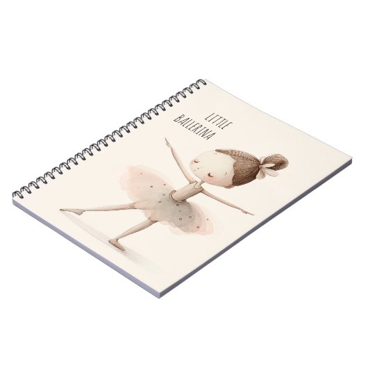 Schattige Ballerina Ballet Kleine Ballerina Waterv Notitieboek (Linkerzijde)