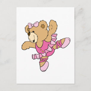 Schattige Ballerina Beer Briefkaart