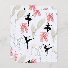 Schattige Ballerina Dance Scrapbook Papier