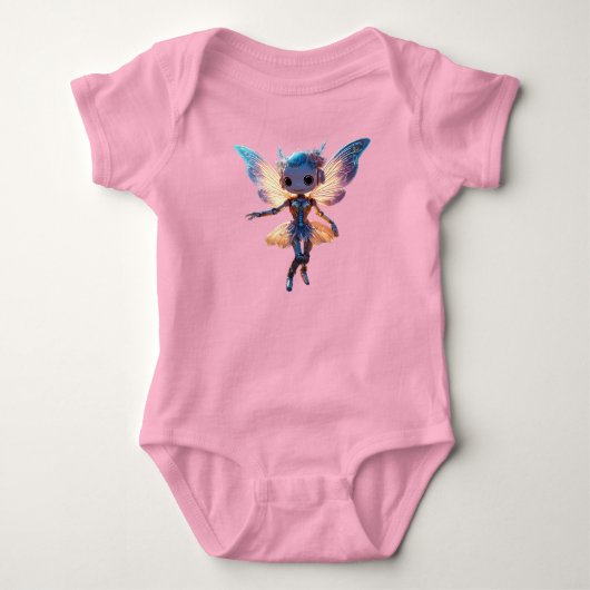 Schattige Ballerina Dansende Robot Pixie Romper (Voorkant)