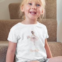 Schattige Ballerina Gepersonaliseerd Verjaardagsme