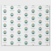 Schattige Ballerina in Zwart Jurk Kids Verjaardags Cadeaupapier (Vlak)